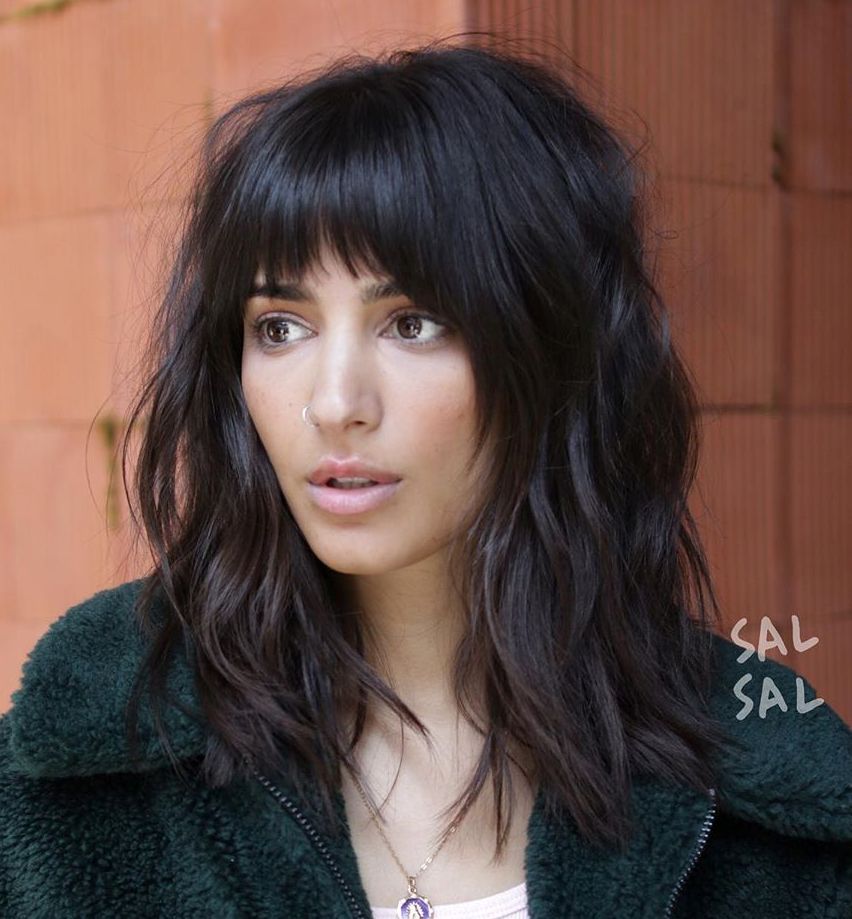 Medium Shag for Thick Coarse Hair