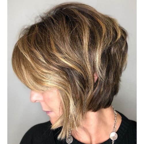 Low-Maintenance Textured Bronde Bob