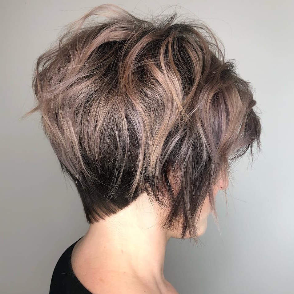 Dramatic Short Haircut With Long Layers
